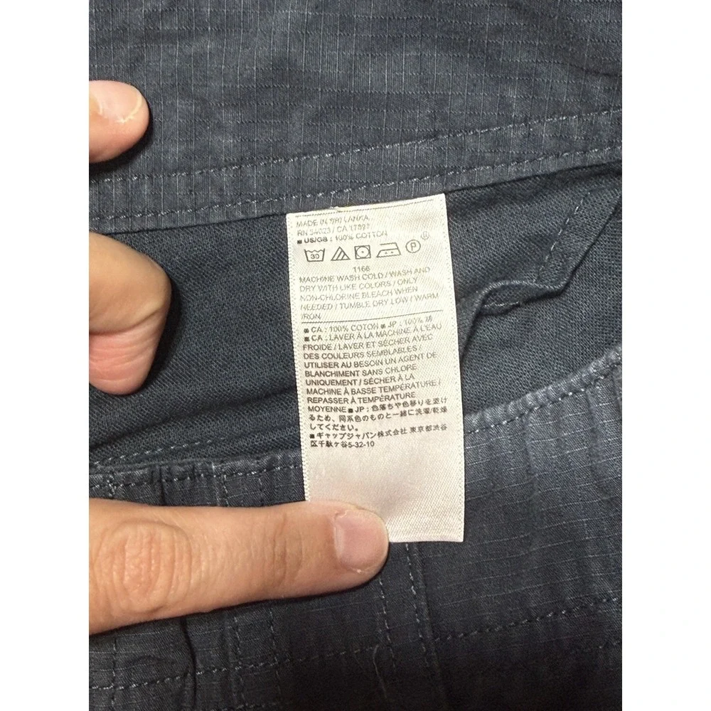 Banana Republic Cargo Pants‎ Mens 32x32 Blue Excellent Ripstop Cotton